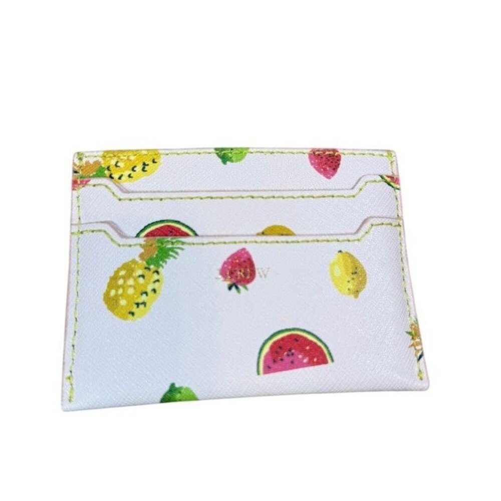 J Crew Cardholder Wallet Colorful Fruit Salad - Small - Preppy - Summer